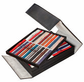 ALPINE Leather Straps Folder with 4 Stackable Trays 101820 (with watch straps)